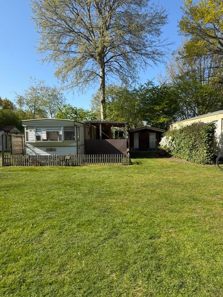 🏡Stacaravan met veranda en schuurtje-Mooi Oavelt in Havelte, Caravans en Kamperen, Stacaravans, Tot en met 4