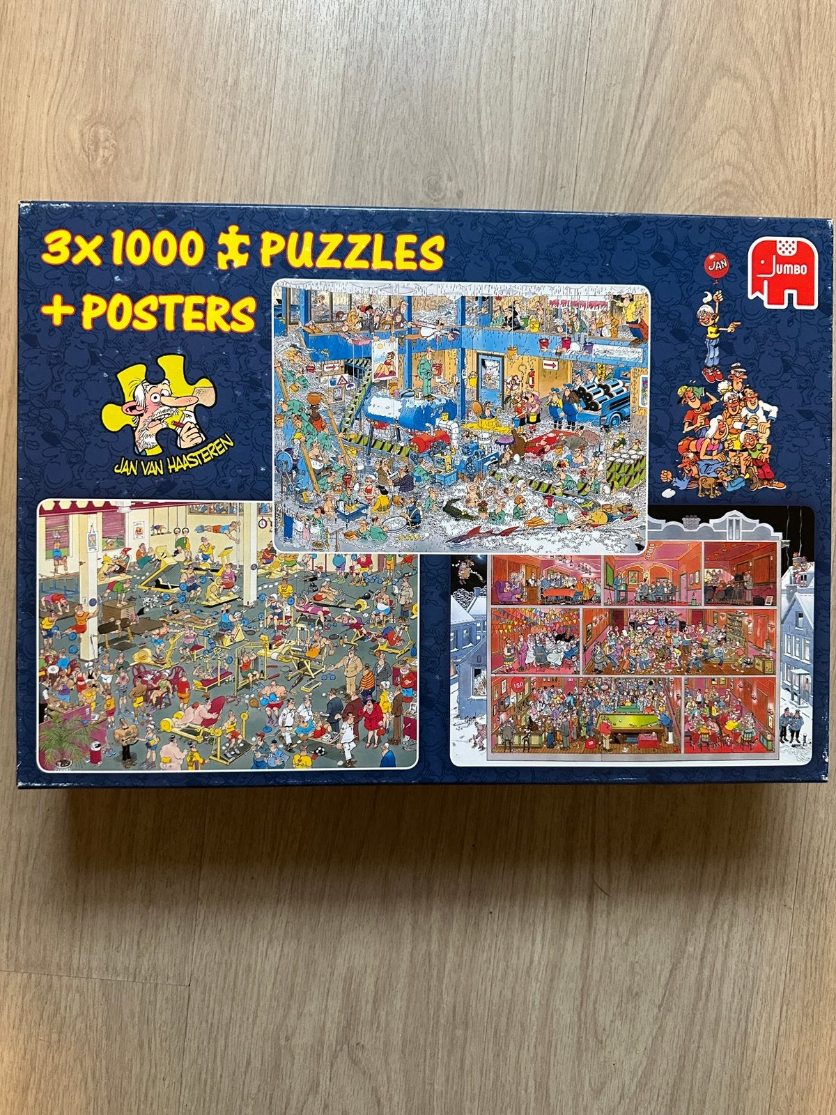 Jan van Haasteren - set van 3x1000 stukjes, Ophalen of Verzenden, 500 t/m 1500 stukjes, Zo goed als nieuw