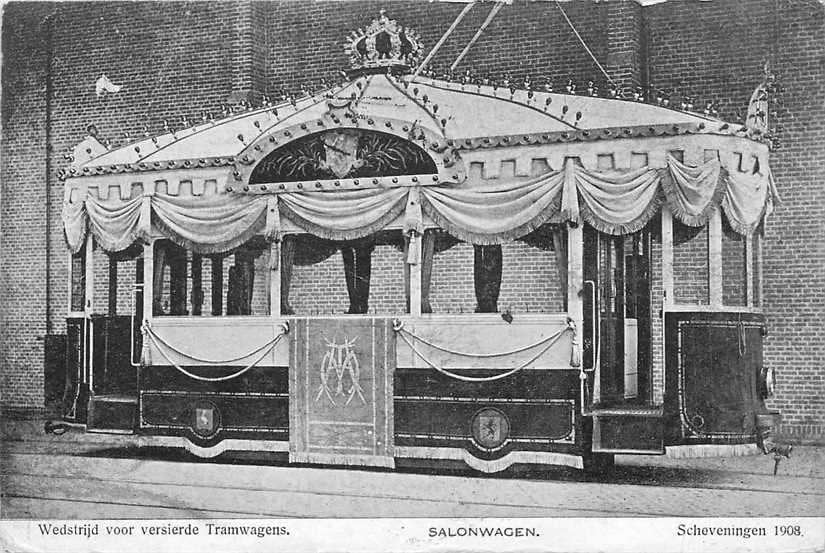 300-345-019 Scheveningen Salonwagen, Verzenden, Voor 1920, Zuid-Holland