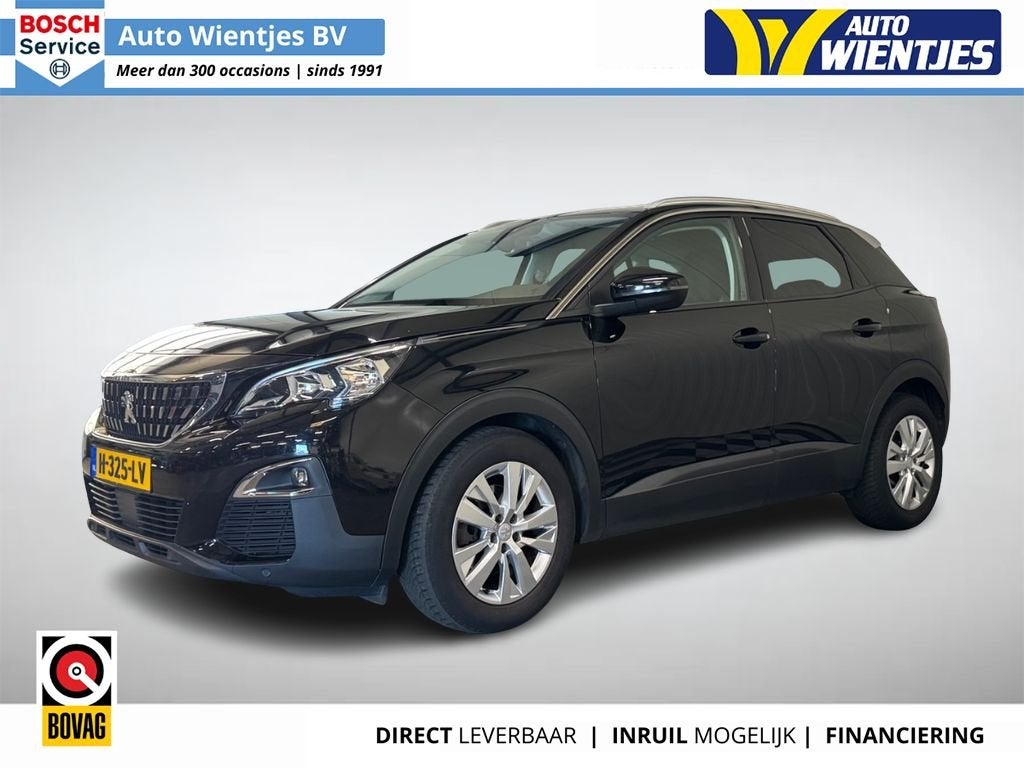Peugeot 3008 1.2 PureTech Aut | Executive | Navi | Camera |, Gebruikt, Zwart, Origineel Nederlands, Bedrijf