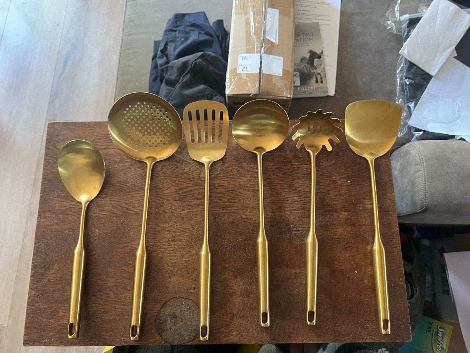 Keuken gerei goudkleurig, Huis en Inrichting, Ophalen of Verzenden, Nieuw