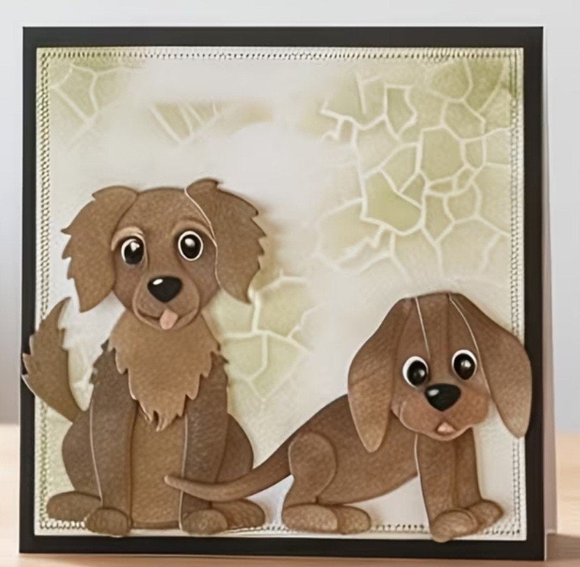 Nieuw  Snijmal  hondjes 2, Hobby en Vrije tijd, Kaarten | Zelf maken, Ophalen of Verzenden, Nieuw, Overige thema's, Pons of Mal