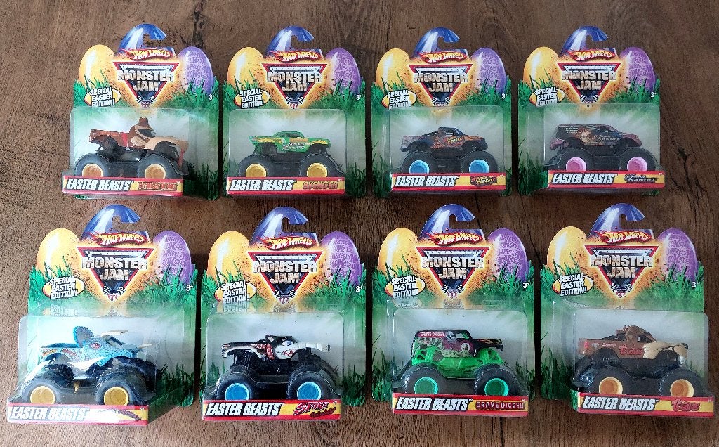 Hot Wheels Monster Jam 8x Pasen Special Edition 1/64, Ophalen of Verzenden, Nieuw, Auto