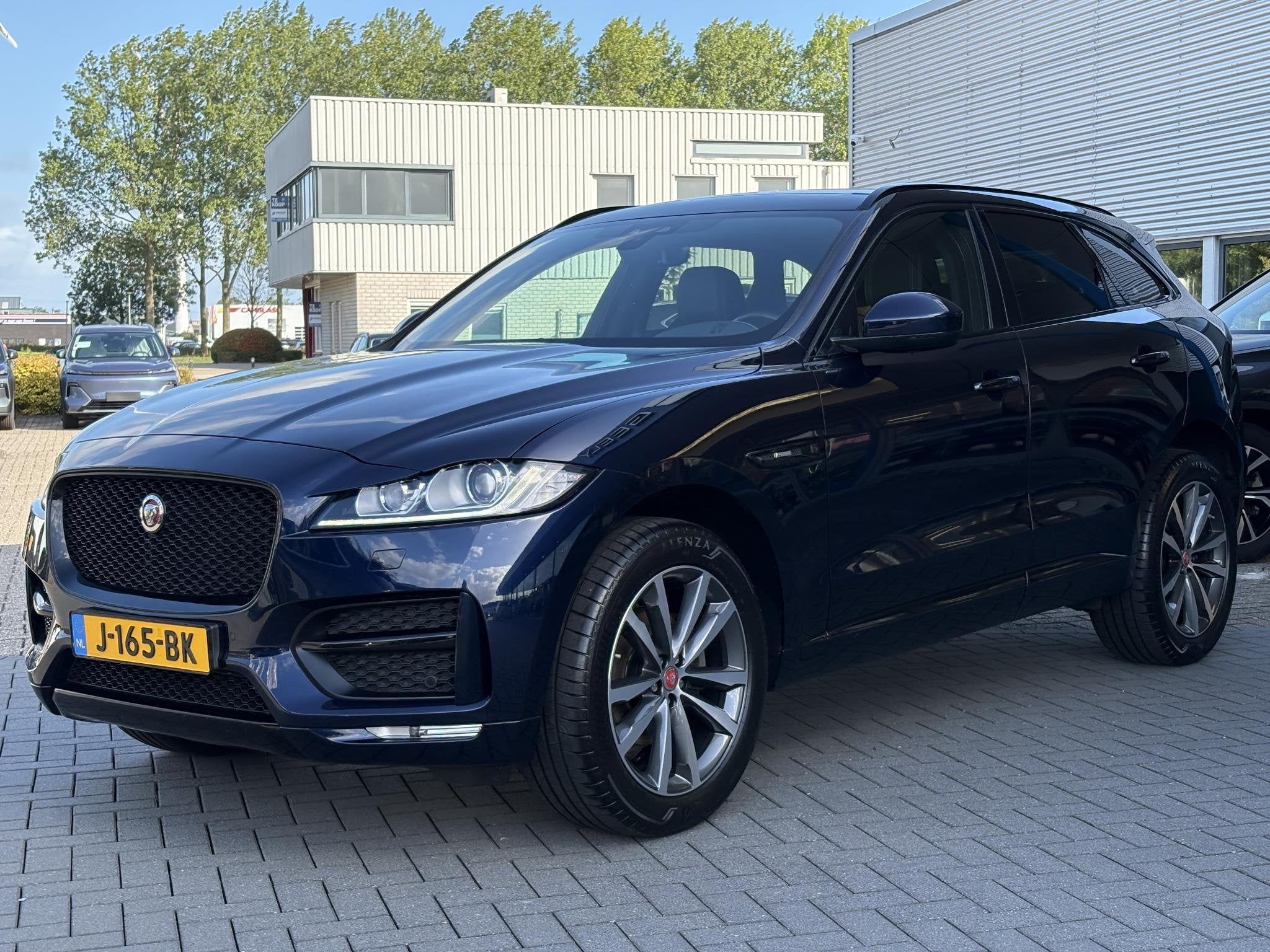 Jaguar F-PACE 2.0t AWD Prestige 250pk | Panoramadak | Meridi, Auto's, 4 cilinders, Blauw, Bedrijf, Vierwielaandrijving