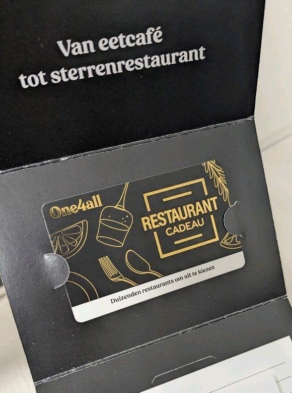 Restaurant Cadeaubon one4all Kadokaart Kadobon Cadeaukaar, Tickets en Kaartjes, Cadeaubon