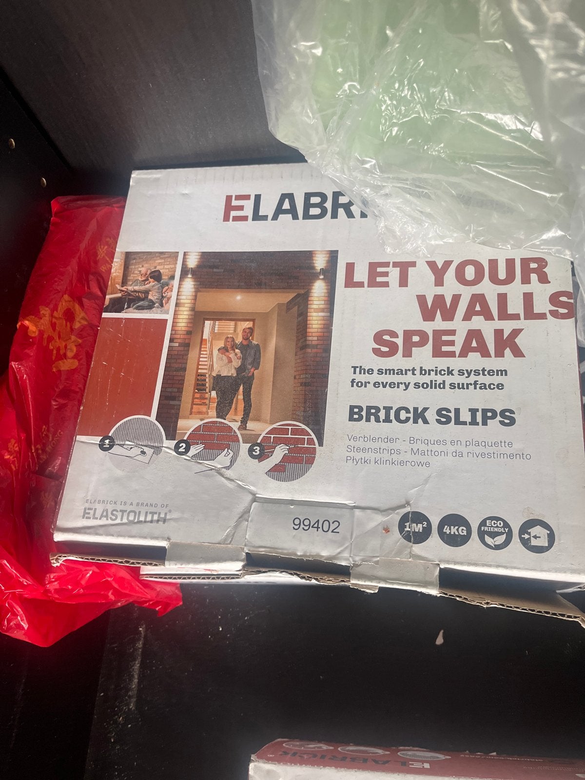 3 dozen Elabrick steenstrips wit, Ophalen, Nieuw, Minder dan 20 cm, Minder dan 5 m²