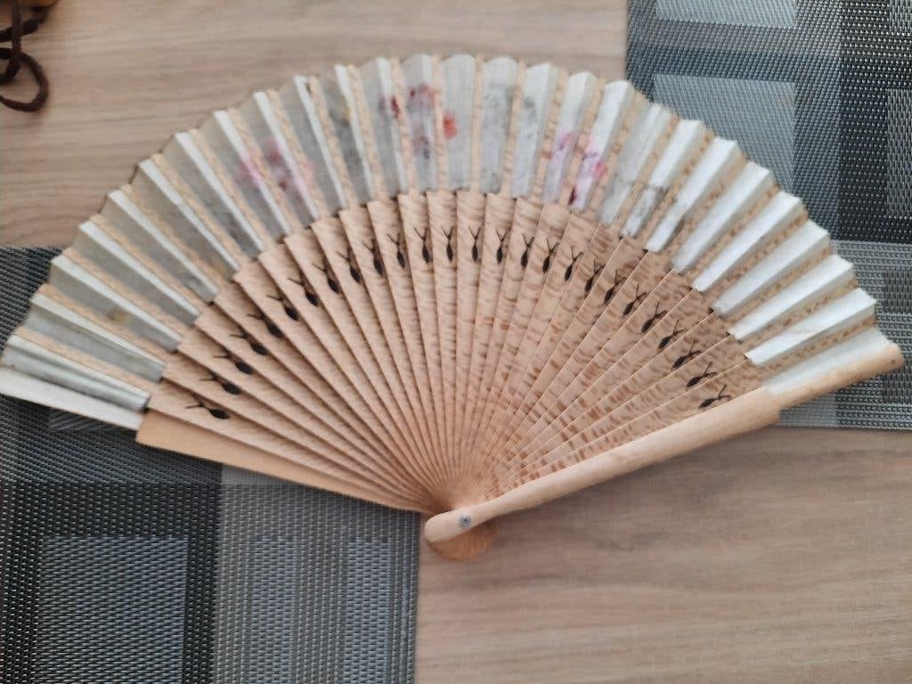 Vintage japanse waaier, Ophalen of Verzenden