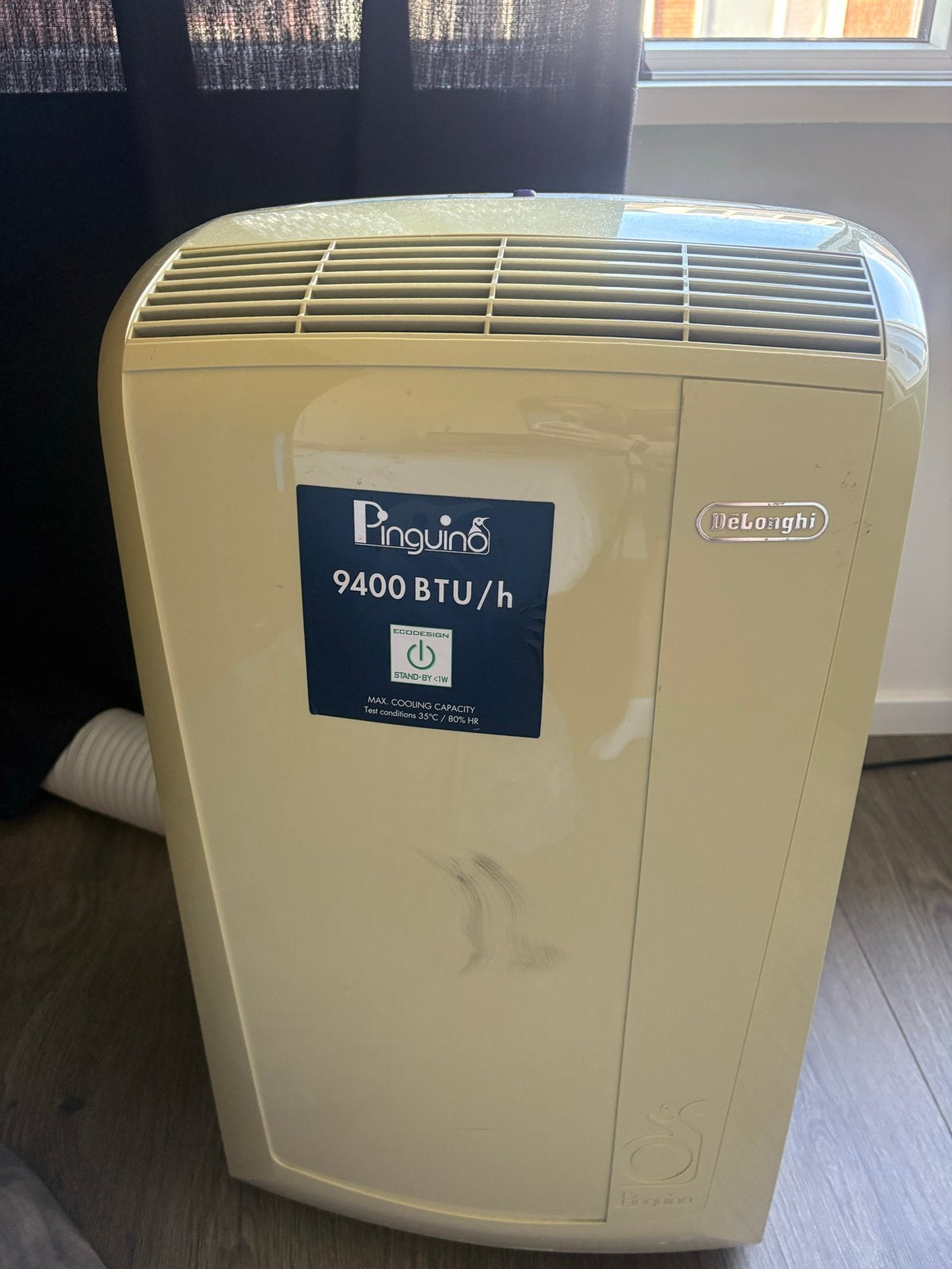 De'Longhi Pinguino Mobiele Airco, Witgoed en Apparatuur, Airco's, Ophalen, Gebruikt, Minder dan 60 m³, 3 snelheden of meer