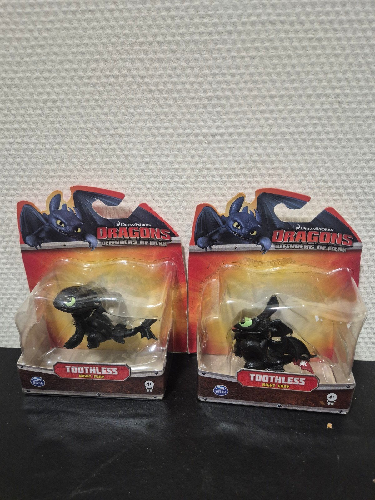 DreamWorks Dragons Toothless Night Fury Figuren (2 stuks), Ophalen of Verzenden