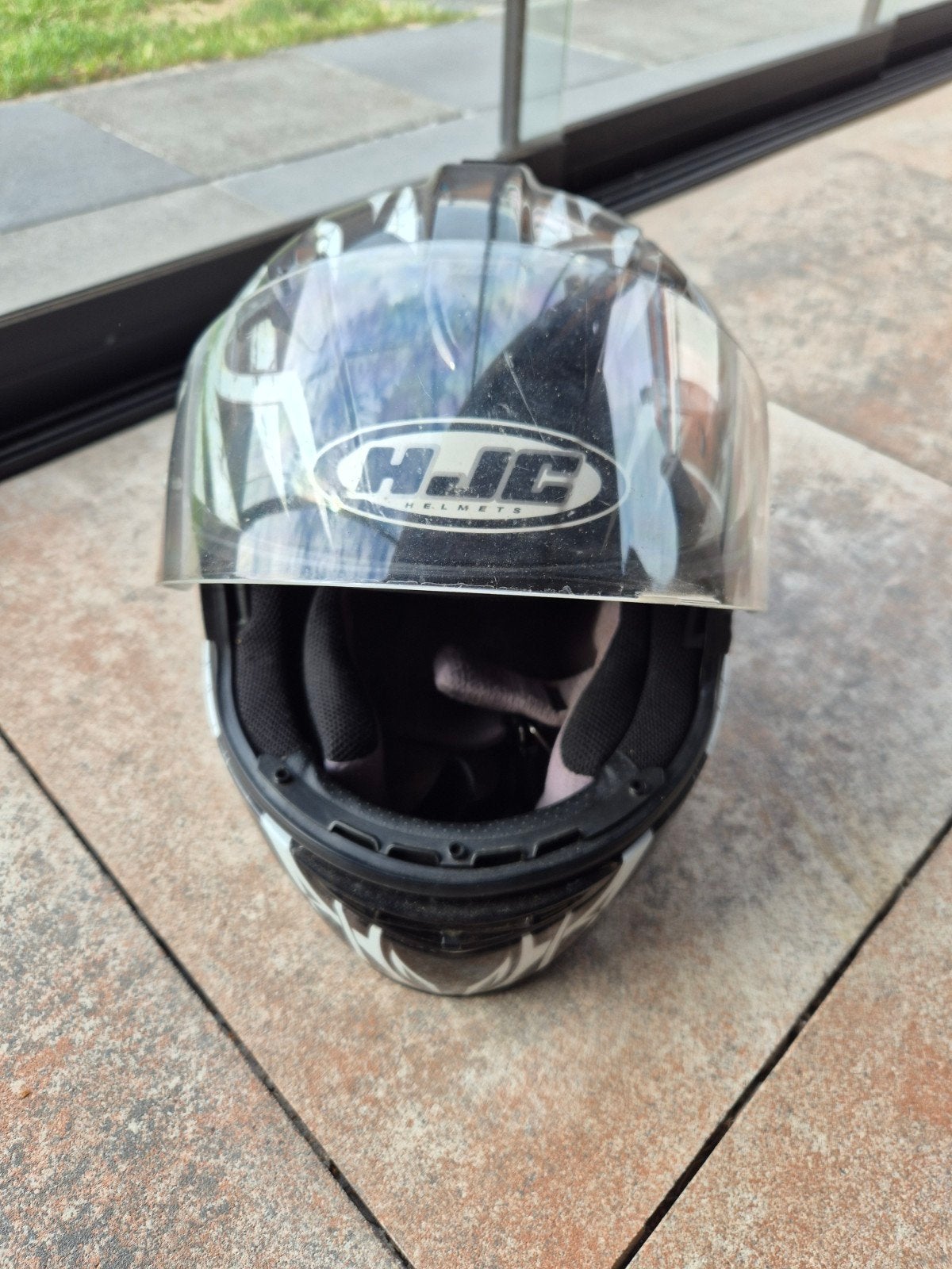 hjc helm netjes,, Motoren, Ophalen of Verzenden, Tweedehands, Integraalhelm, HJC