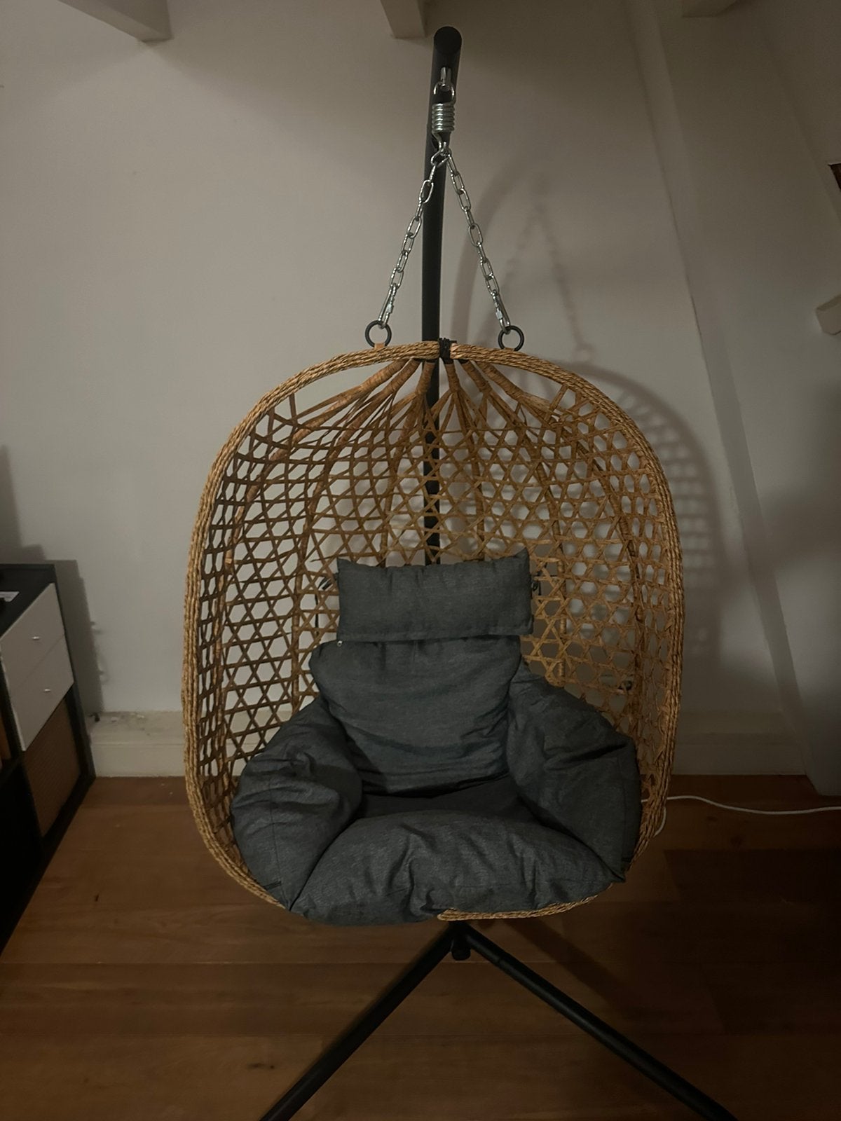 Tuinstoel (egg chair), Tuin en Terras, Ophalen, Zo goed als nieuw, Kunststof