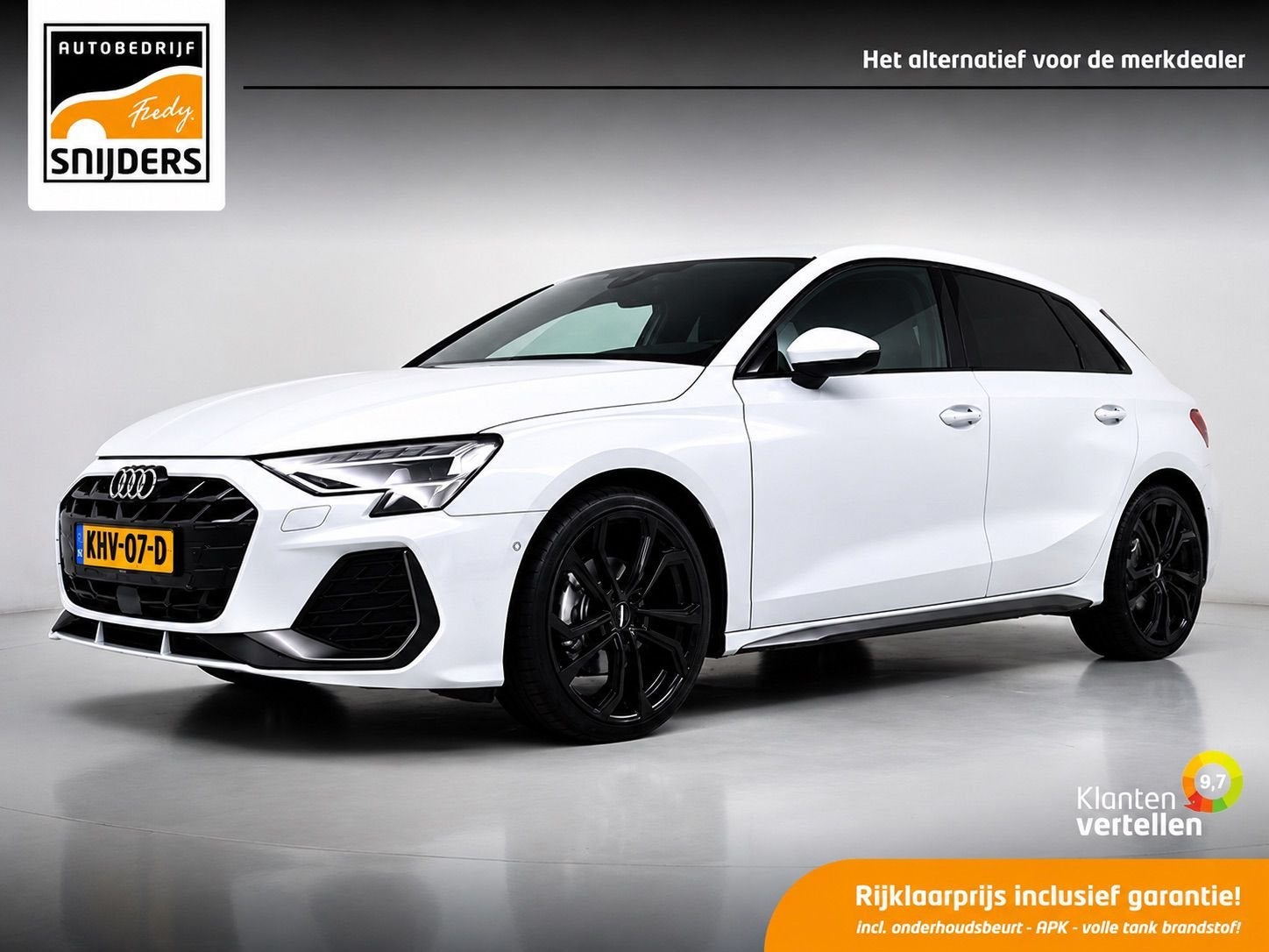 Audi A3 Sportback 35 TFSI 150 PK S-LINE edition, Facelift |, Auto's, Audi, 12 maanden, 4 cilinders, Wit, Bedrijf