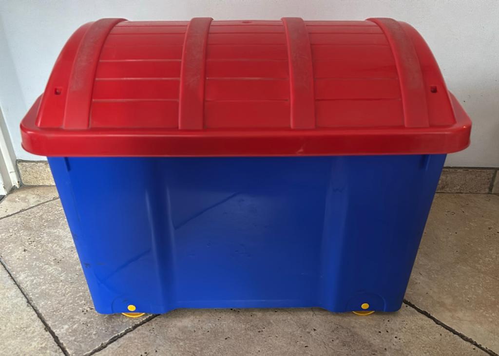 Opbergbox op wieltjes voor speelgoed, Ophalen, Gebruikt, 50 tot 75 cm, Minder dan 40 cm