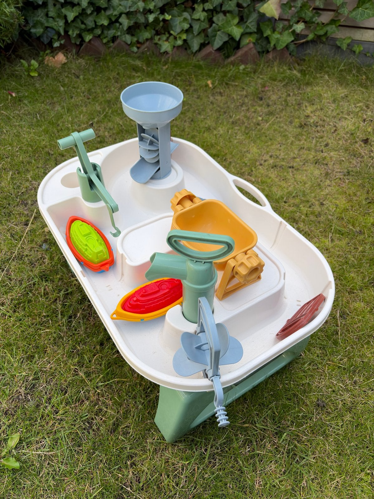 Water- en zandtafel met accessoires, Ophalen, Gebruikt