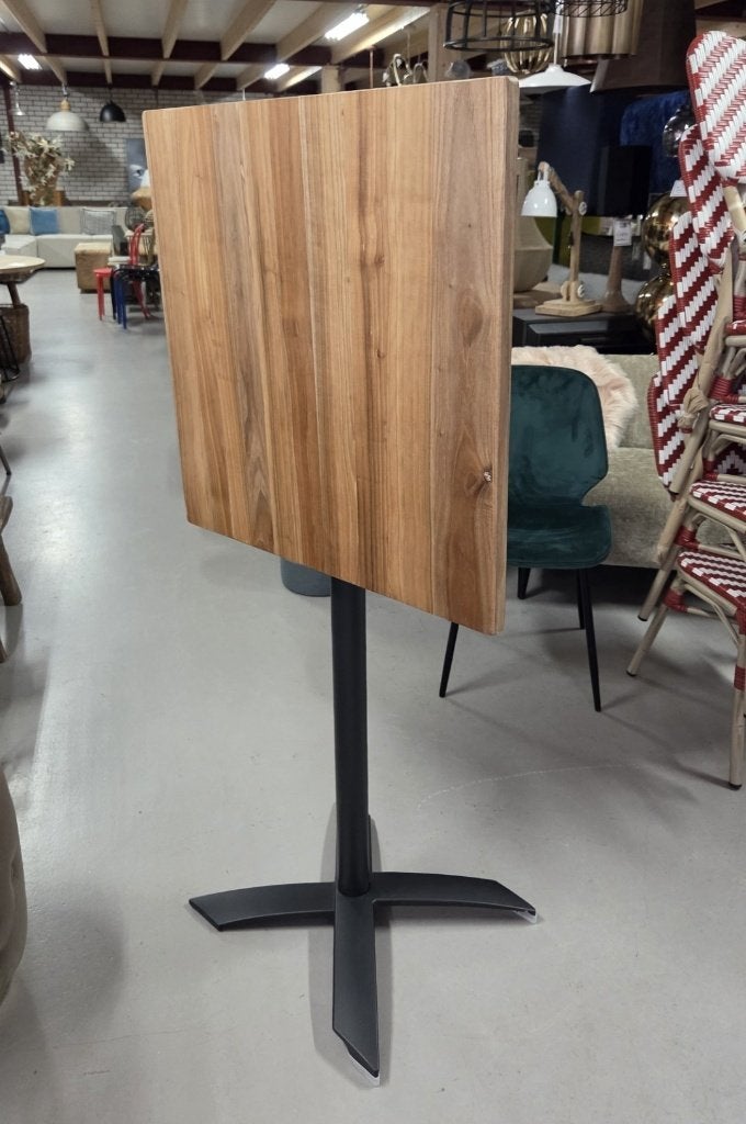 10 x vierkante statafel bartafel klaptafel metaal hout 70x70, Ophalen, Nieuw
