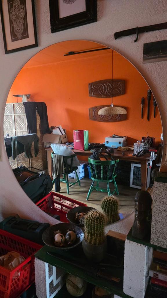 Kappers salon spiegels, Huis en Inrichting, Woonaccessoires | Spiegels, Ophalen, Rond, Minder dan 100 cm