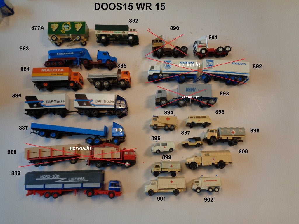 losse verkoop schaal 1op 87 modellen, Ophalen of Verzenden, Gebruikt, Bus of Vrachtwagen, Overige merken