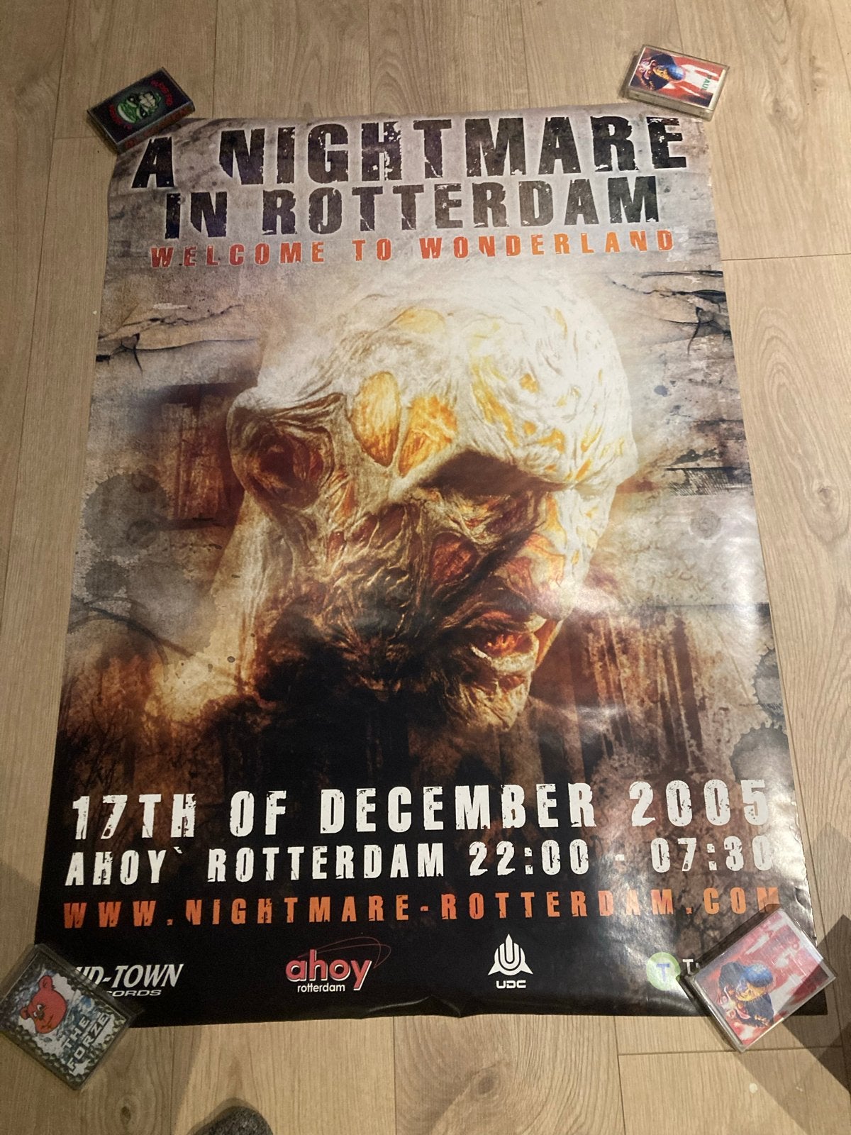 Poater A Nightmare in Rotterdam 2005 Hardcore Gabber, Verzamelen, Deurposter of groter, Ophalen of Verzenden, Muziek, Rechthoekig Staand
