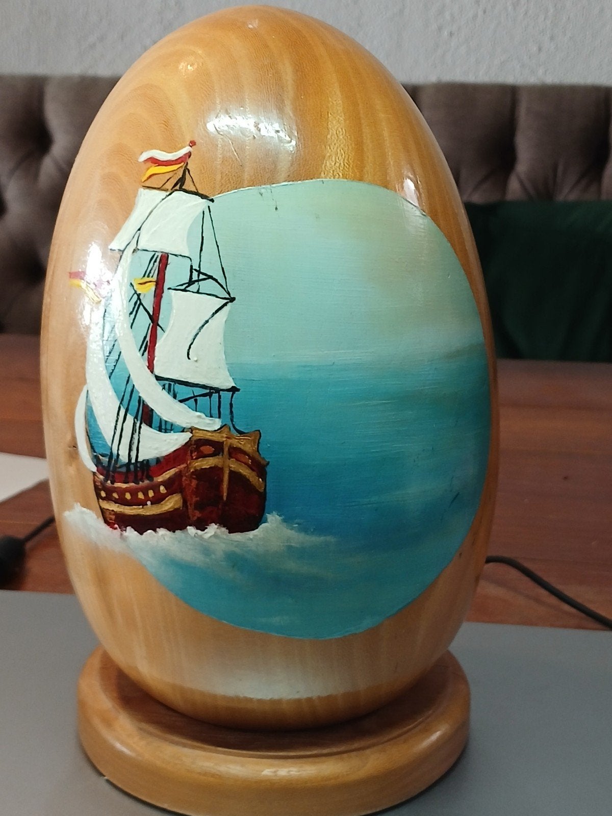 groot ei nautische beschildering, Ophalen of Verzenden