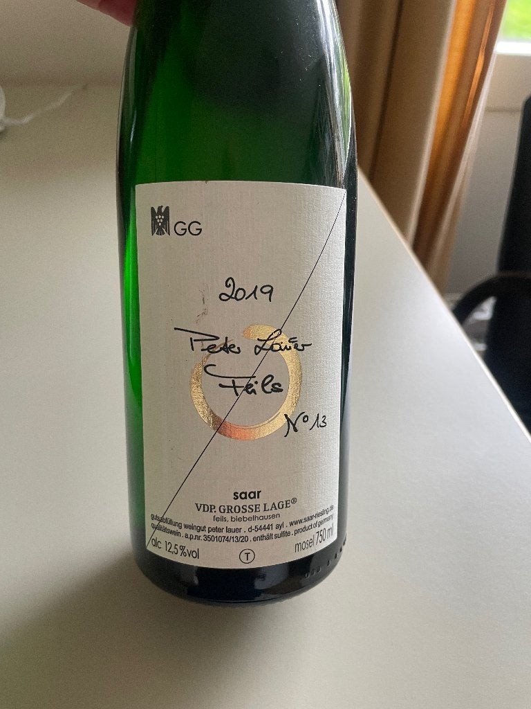 6 flessen GG Feils, Saar van VDP Weingut Peter Lauer, Ophalen of Verzenden, Zo goed als nieuw, Overige gebieden, Overige typen
