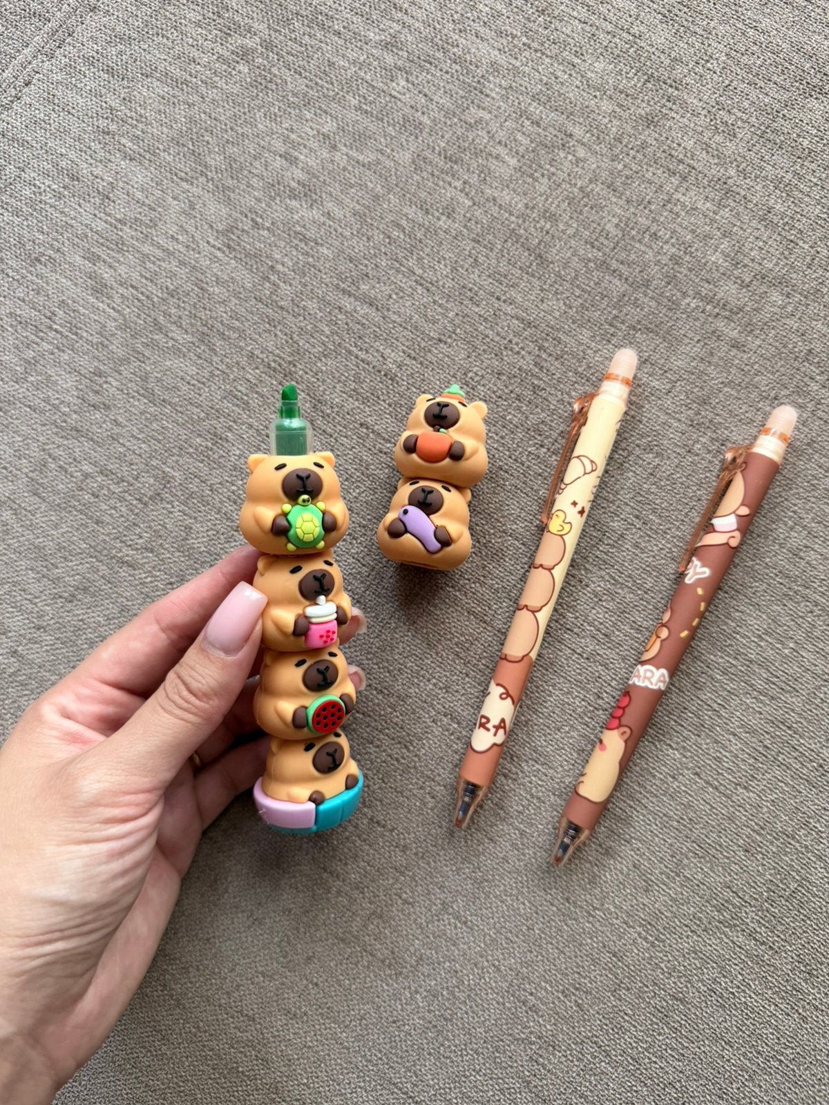 Capybara pennen markeerstift | nieuw, Ophalen of Verzenden, Nieuw