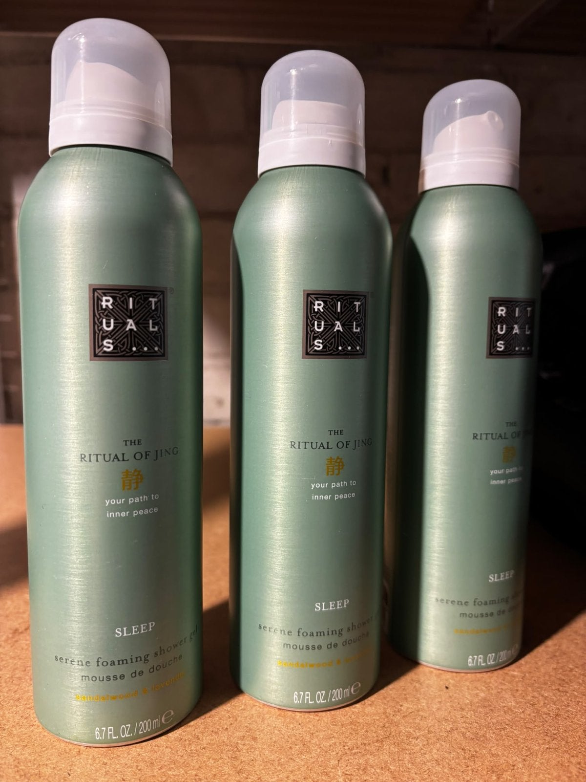 8x Rituals The Ritual of Jing Sleep Doucheschuim 200ml, Ophalen of Verzenden, Nieuw, Bad & Douche