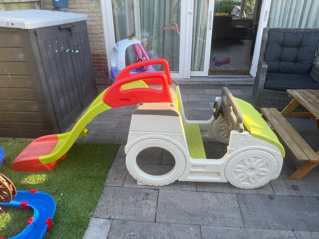 Smoby auto glijbaan, Ophalen, Gebruikt, Glijbaan