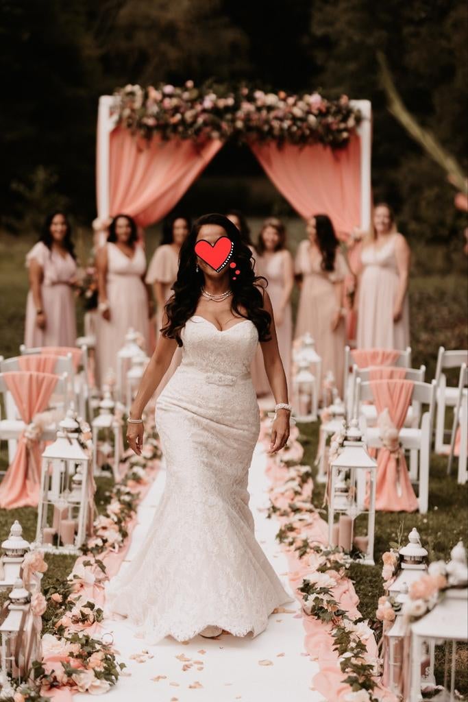 T.e.a.b. Maggie Sottero Bruidsjurk 36 bovenlijf Ivoor Blush, Ophalen of Verzenden, Zo goed als nieuw, Overige kleuren, Trouwjurk