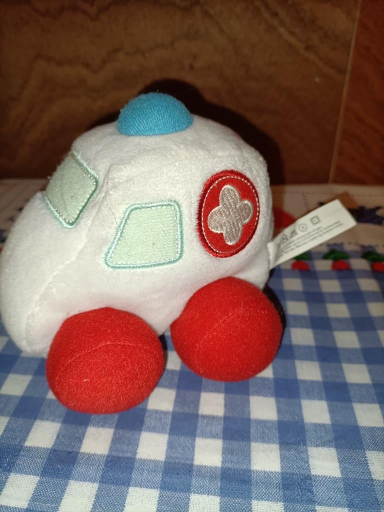 Hema ambulance knuffeltje 12 cm groot, Ophalen of Verzenden, Zo goed als nieuw, Overige typen