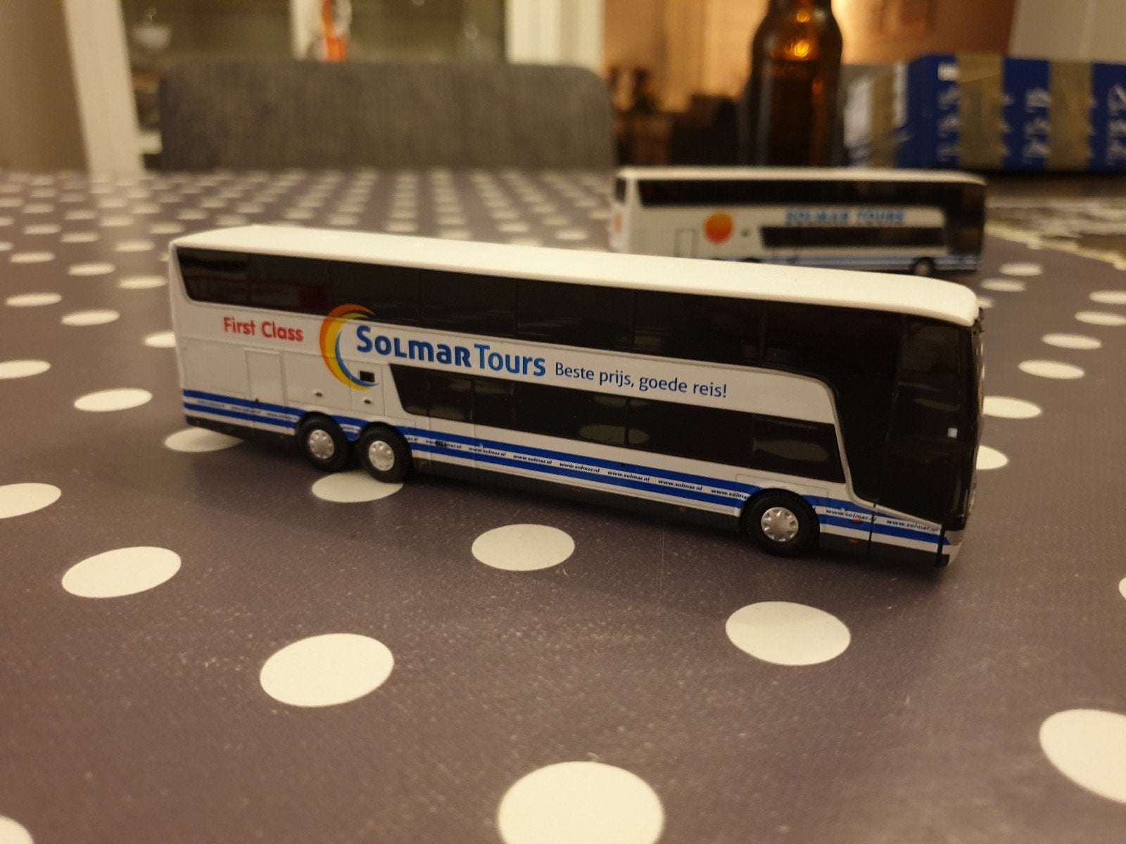 Holland Oto Van Hool Astromega Solmar Tours 1:87, Hobby en Vrije tijd, Modelauto's | 1:50, Ophalen of Verzenden, Zo goed als nieuw