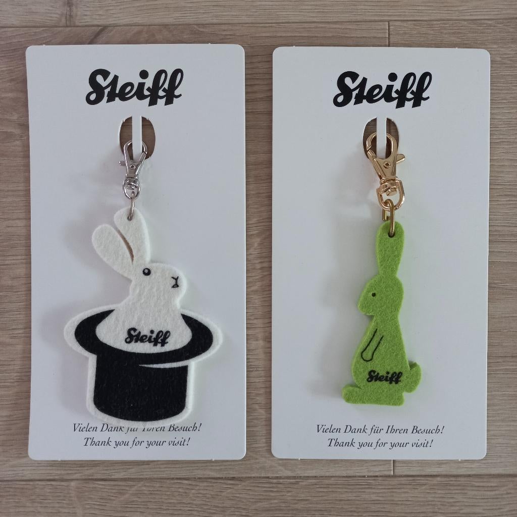 Steiff sleutelhangers haas en konijn., Verzamelen, Ophalen of Verzenden, Nieuw, Overige typen, Steiff