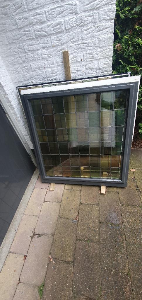 Glas in loodramen, Huis en Inrichting, Overige Huis en Inrichting, Ophalen, Gebruikt