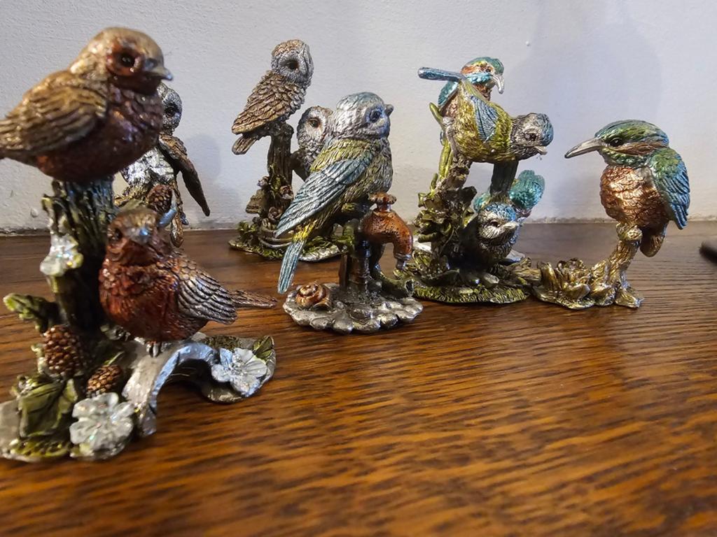 7 Country Artists Vogelbeeldjes - Gedetailleerde Verzameling, Verzamelen, Beelden en Beeldjes, Ophalen of Verzenden, Gebruikt