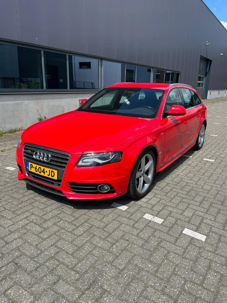Audi A4 2.0 Tfsi 132KW Avant 2009 Rood 3x S line, Auto's, Voorwielaandrijving, 15 km/l, Zwart, 4 cilinders