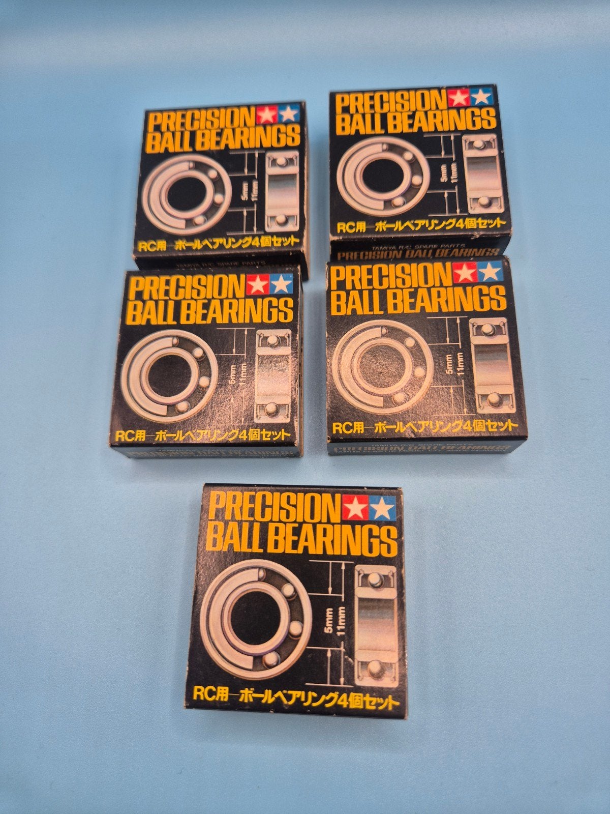 5x vintage tamiya Precision Ball Bearings voor rc, Hobby en Vrije tijd, Ophalen of Verzenden, Gebruikt, Onderdeel