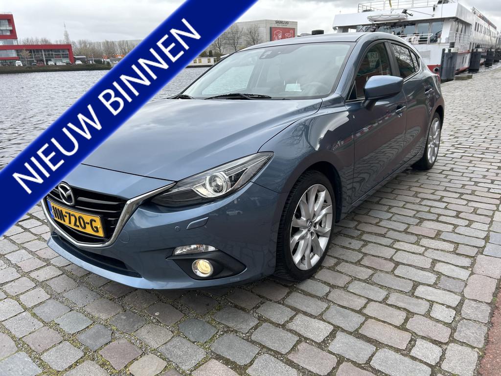Mazda 3 2.0 GT-M navigatie leer airco/ecc apk (bj 2015), Auto's, Voorwielaandrijving, 1998 cc, Gebruikt, 4 cilinders
