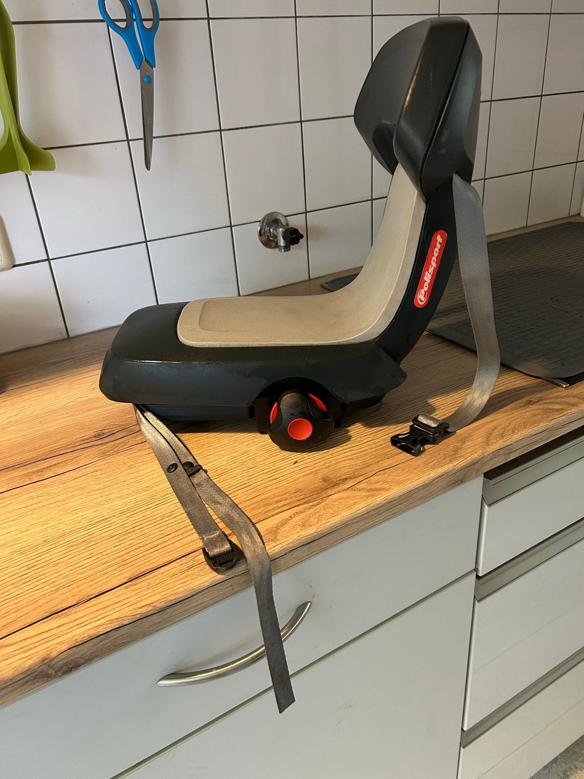 Polisport fietsstoeltje voor achterop - Zo goed als nieuw, Ophalen, Zo goed als nieuw, 9 t/m 36 kg, Achterzitje
