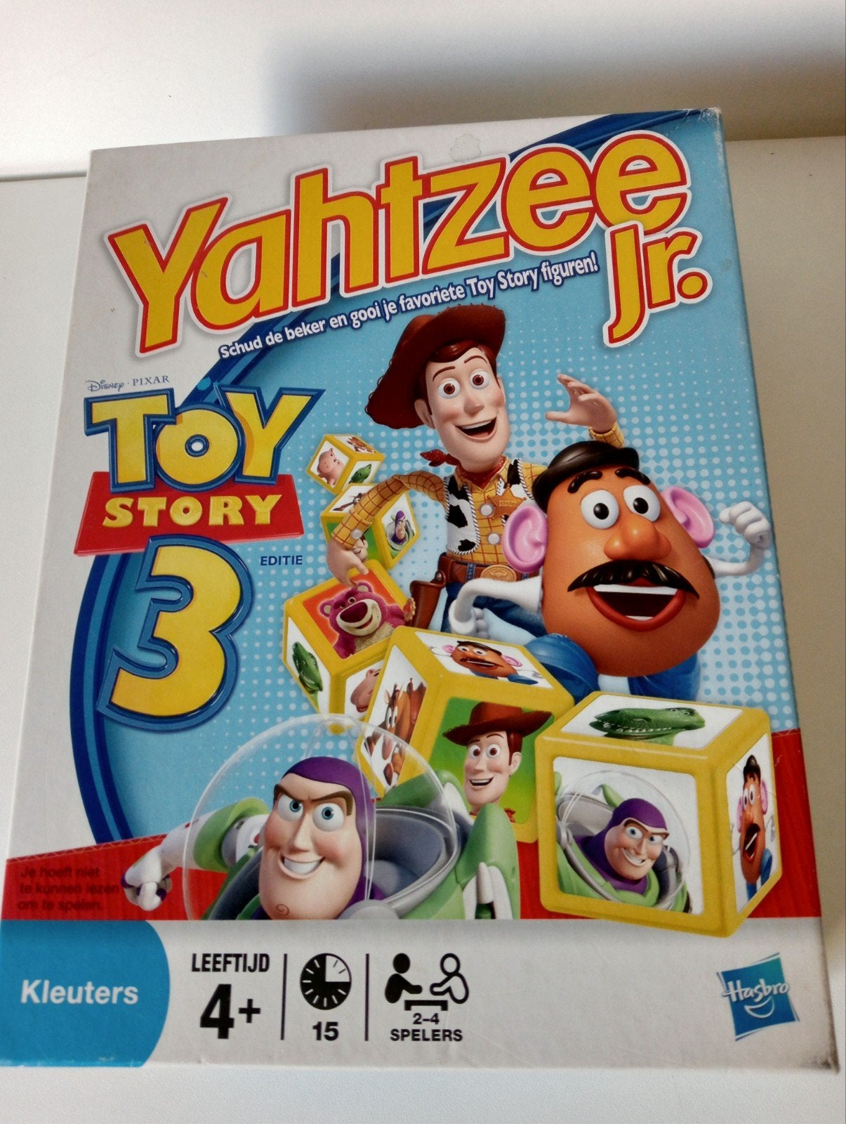 Yahtzee Jr Toy Story 3 Editie  Leuk dobbelspel! compleet set, Een of twee spelers, Ophalen of Verzenden, Zo goed als nieuw, Hasbro
