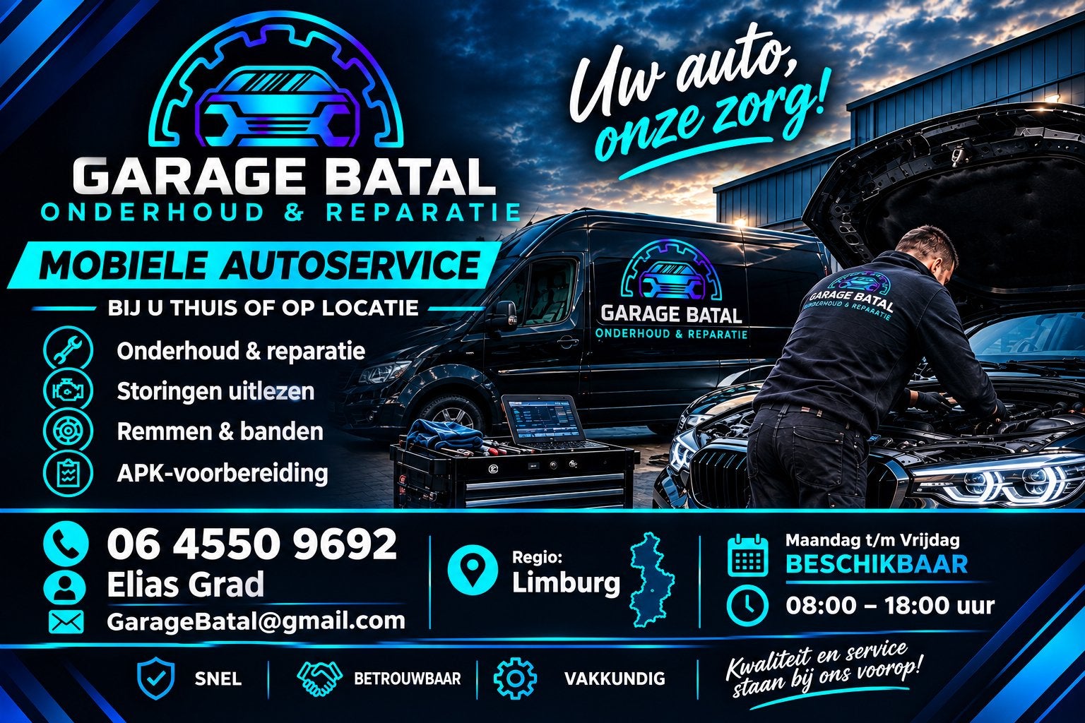 Mobiele Automonteur Limburg | Goedkoop & Vakkundig