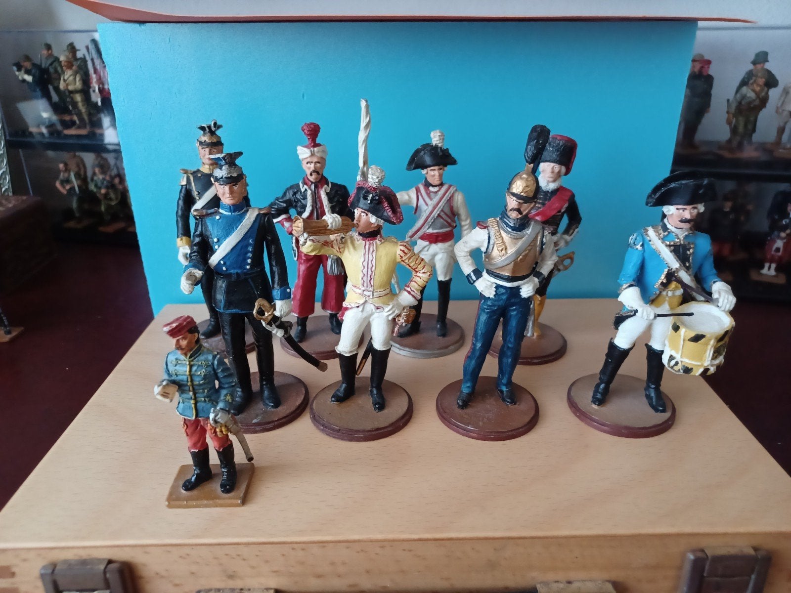 8x soldaat tijd napoleon  11 cm hoog, Ophalen of Verzenden, 1:50 of kleiner