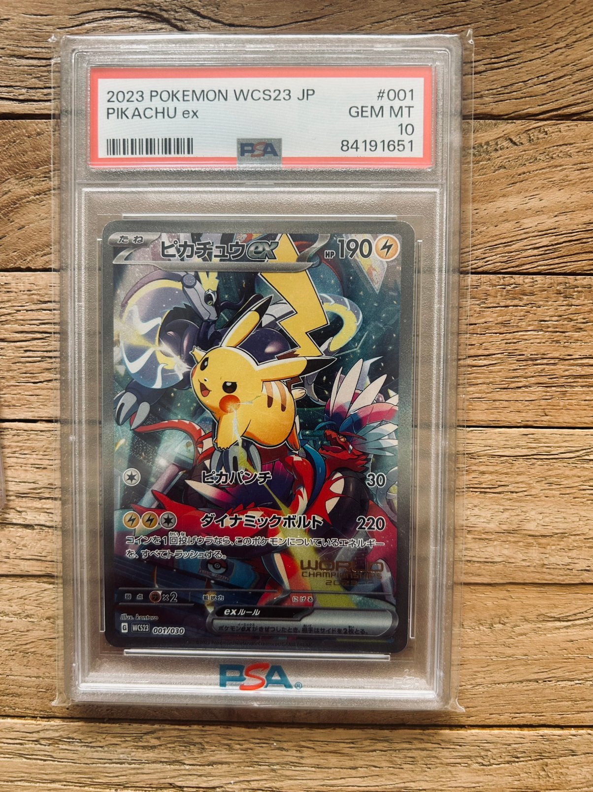 Pokemon Pikachu WCS23 001/030 PSA 10, Hobby en Vrije tijd, Verzamelkaartspellen | Pokémon, Ophalen of Verzenden, Zo goed als nieuw