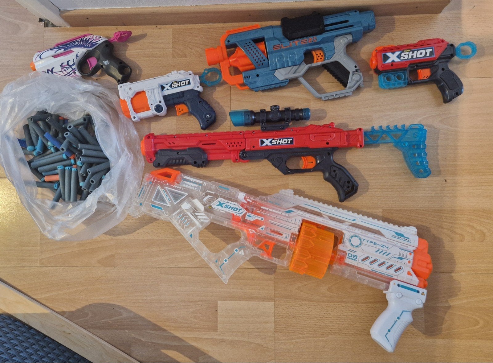 Set met NERF  met veel pijltjes, Ophalen of Verzenden