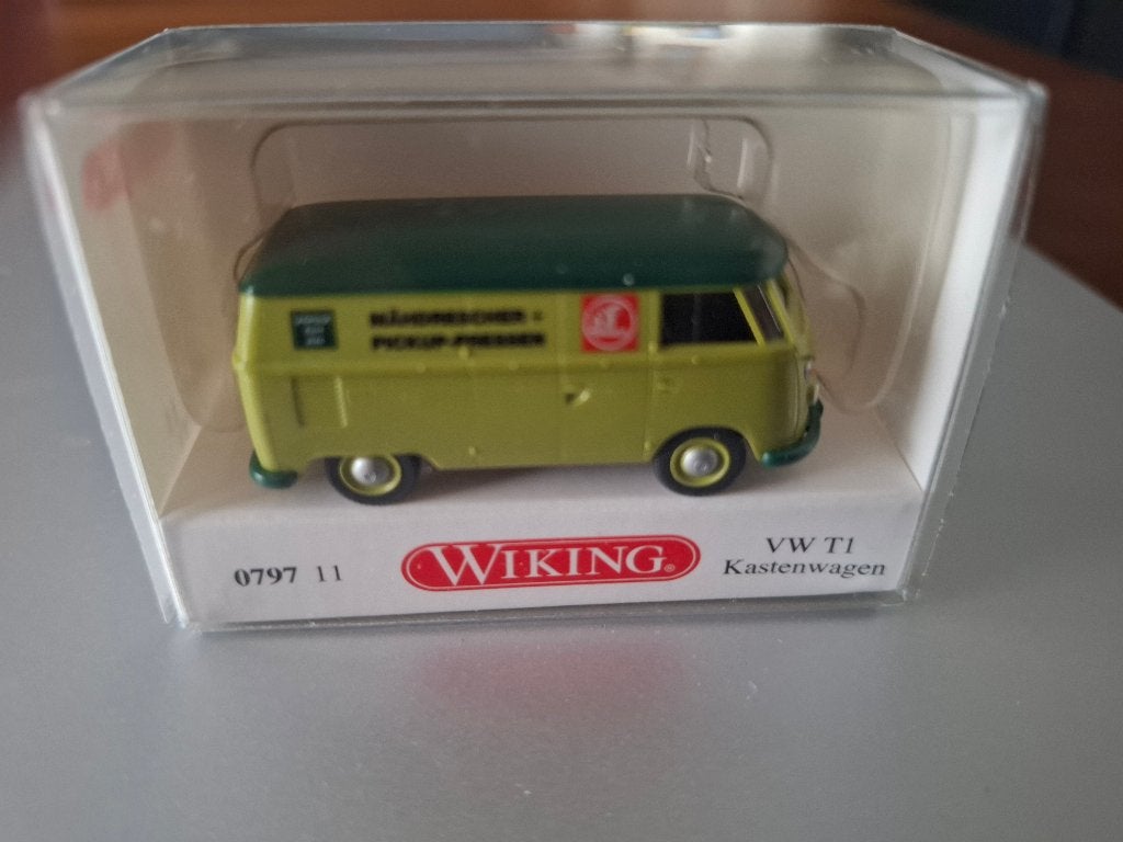 1:87 Volkswagen VW T1 Claas nieuw in OVP Wiking € 15, Verzenden, Nieuw, Hijskraan, Tractor of Landbouw, Wiking