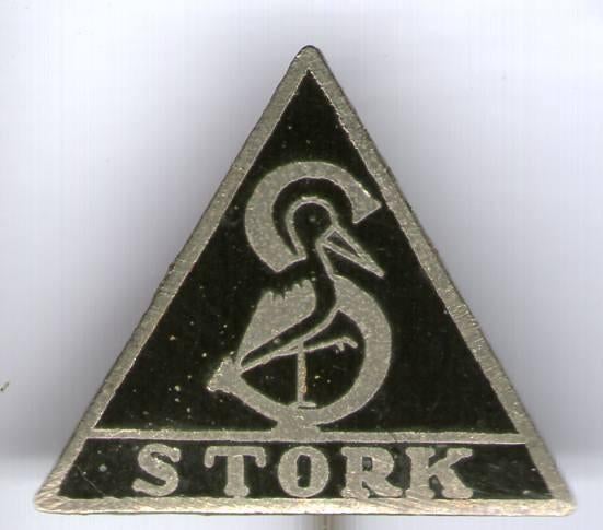 Machinefabriek Stork zwart email zilverkl speldje ( U_471 ), Verzamelen, Speldjes, Pins en Buttons, Nieuw, Speldje of Pin, Transport