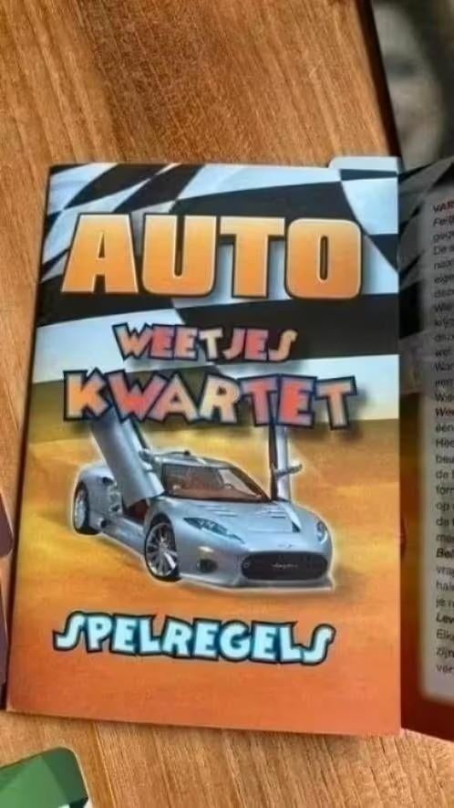 Kwartet auto weetjes ( Autovisie), Verzamelen, Speelkaarten, Jokers en Kwartetten, Ophalen of Verzenden, Zo goed als nieuw, Kwartet(ten)