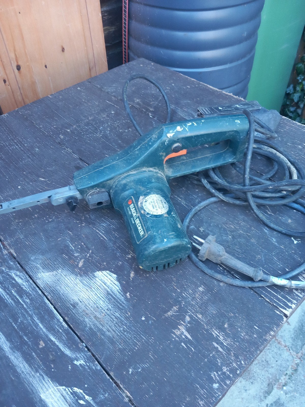Black & Decker KA290 350W Bandschuurmachine met accessoires, Ophalen, Gebruikt, Minder dan 600 watt, Bandschuurmachine