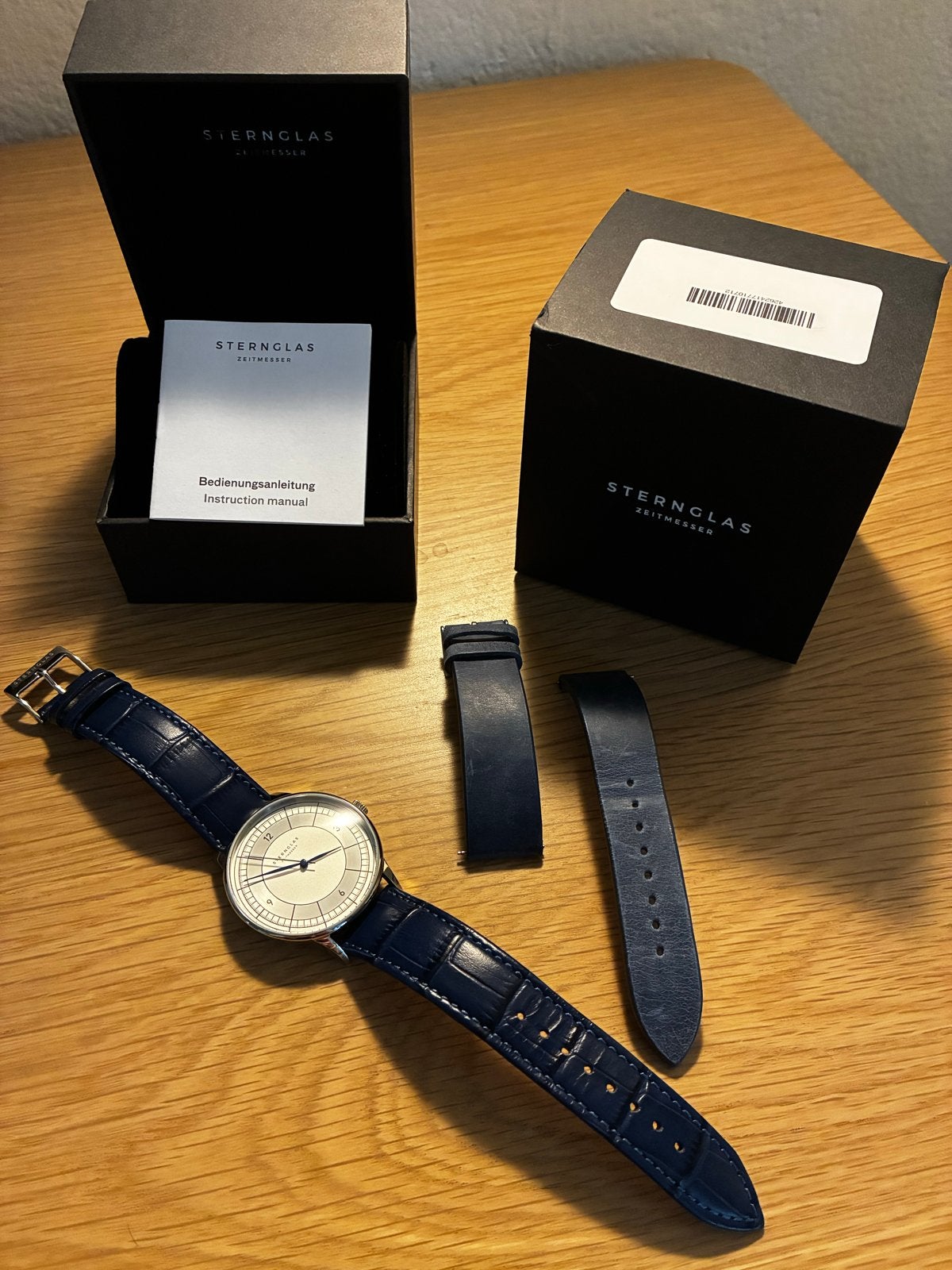 Sternglas Sedius horloge, Overige merken, Leer, Staal, Polshorloge