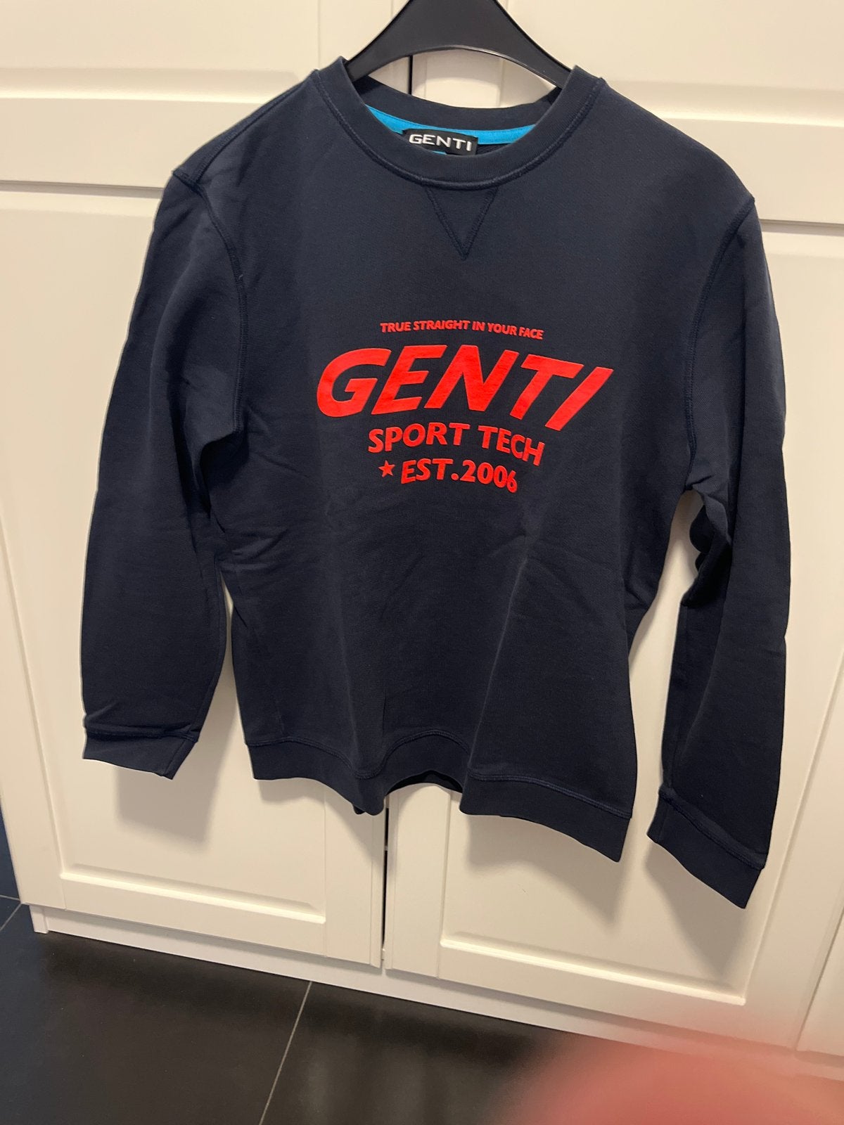 Genti sweater maat L, Ophalen of Verzenden, Gedragen, Maat 52/54 (L), Blauw