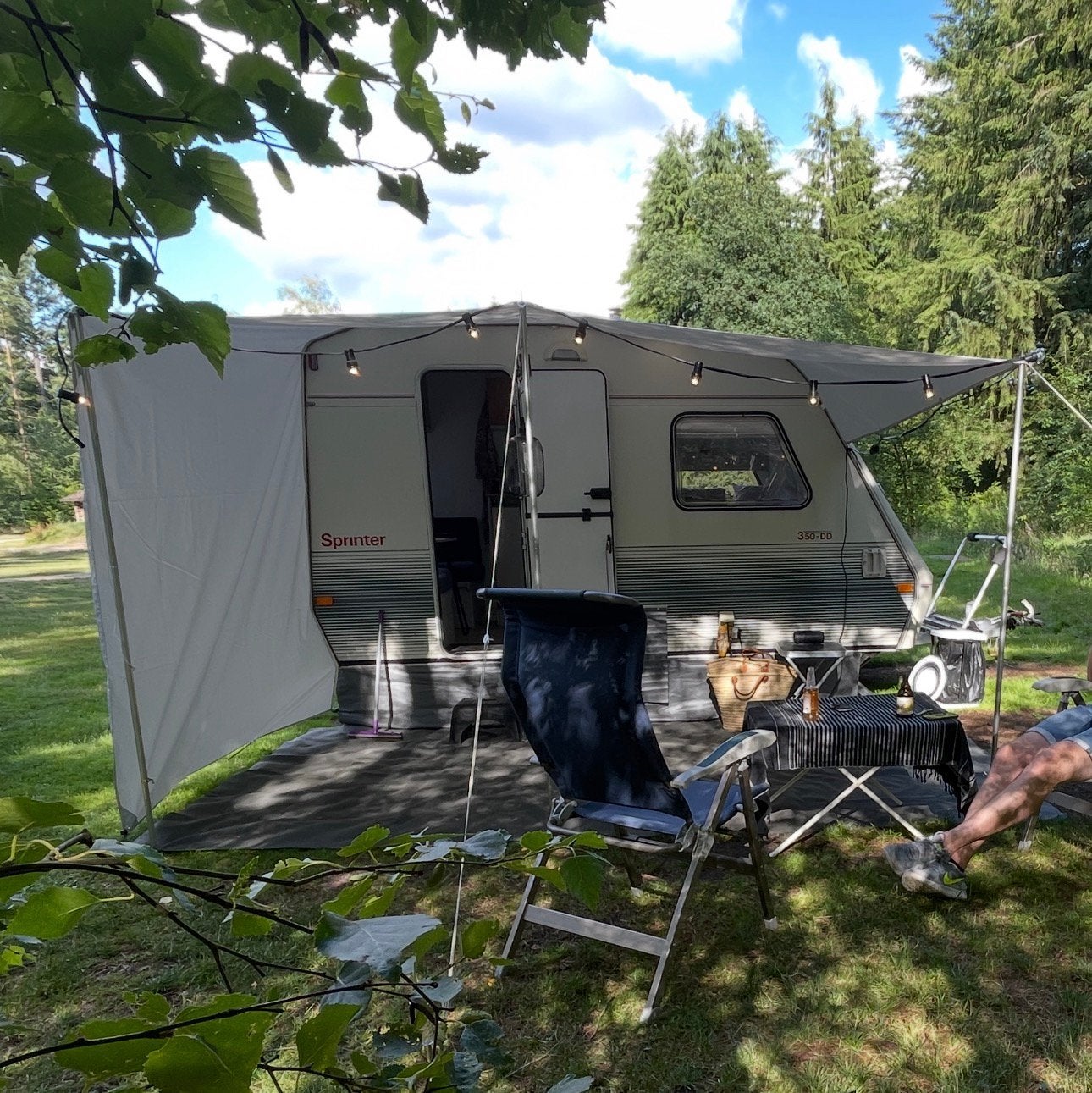 Beyerland 350 DD Sprinter, Caravans en Kamperen, Tenten, tot en met 3, Gebruikt, Ophalen