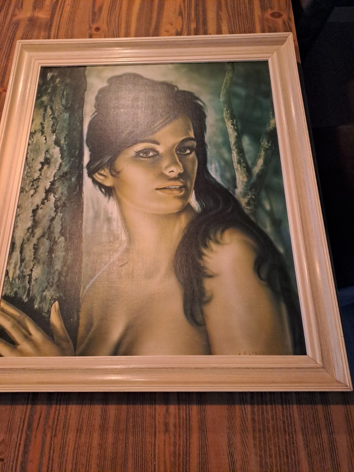 Vintage J.H. Lynch schilderij 'Tina' - 68x58 cm, Ophalen of Verzenden